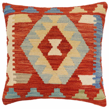 Boho Chic Foley Turkish Hand-Woven Kilim Pillow
